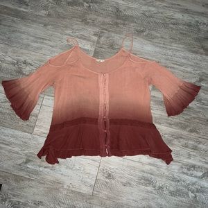 🌷GIMMICKS FLOWY SHIRT🌷 Size: Large